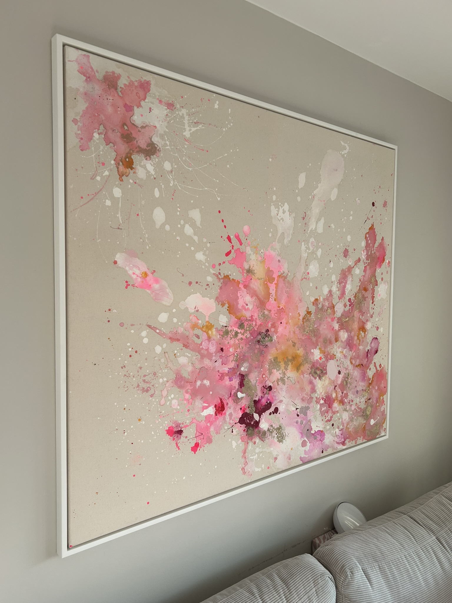 Pure, 2025, Acryl und Gold auf roher Baumwollleinwand, Ansicht 15